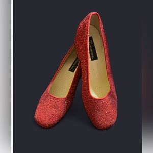 No Boundaries Sparkly Red Kids Dress Shoes